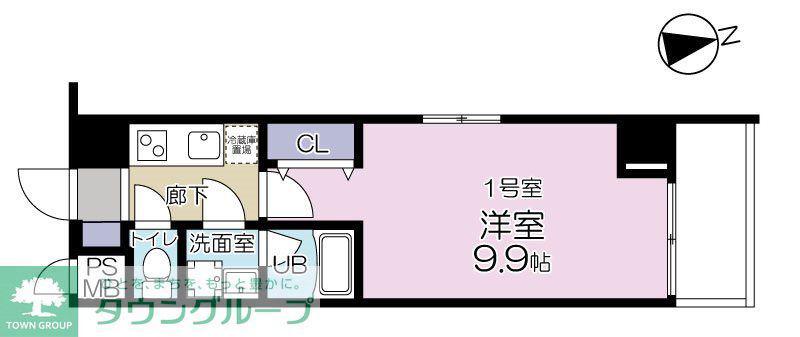 エルヴィータ川崎(1K/4階)の間取り写真