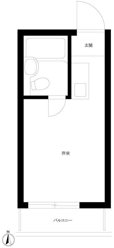 メゾンドアトレ(ワンルーム/3階)の間取り写真