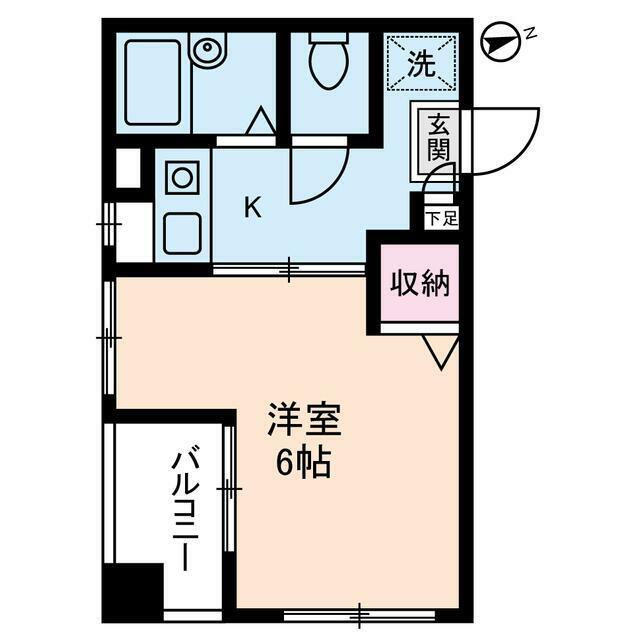 都営浅草線 戸越駅 徒歩8分 4階建 築31年(1K/3階)の間取り写真