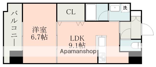 サムティ東谷山(1LDK/2階)の間取り写真