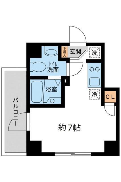 ラクラス池袋(ワンルーム/5階)の間取り写真