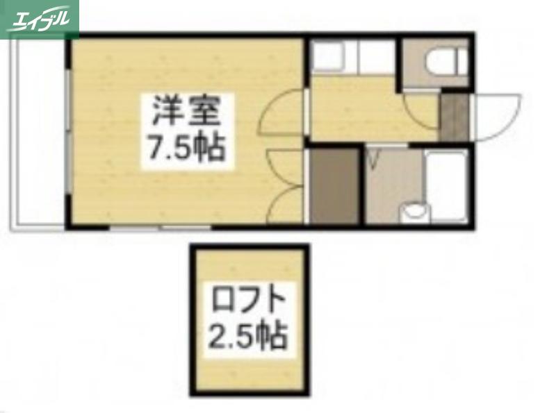 パレス奥田(1K/1階)の間取り写真