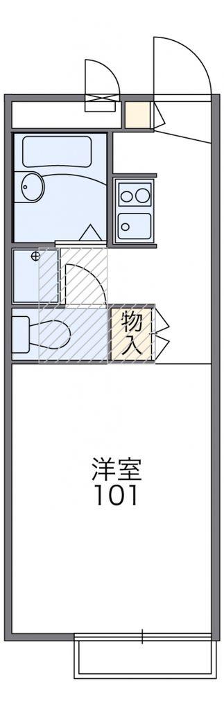 レオパレスべガ(1K/2階)の間取り写真