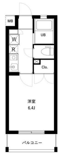 ES-GRANDE西新宿 (1K/1階)の間取り写真