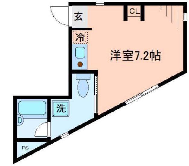 東京メトロ銀座線 浅草駅(東武・都営・メトロ) 徒歩6分 3階建 築11年(ワンルーム/3階)の間取り写真