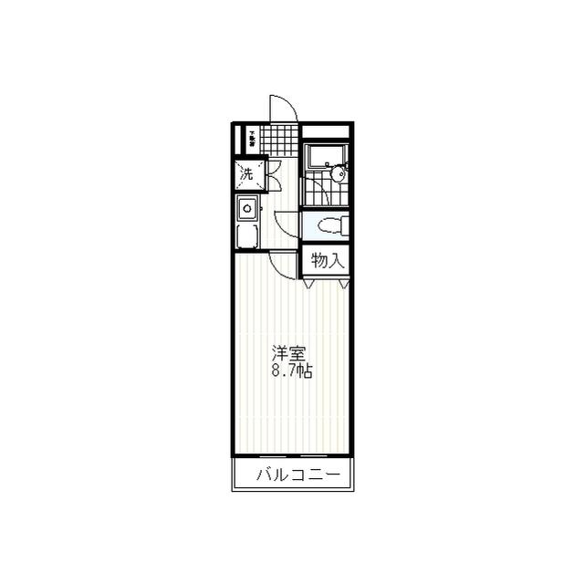 アーバンハイツ塩満(1K/1階)の間取り写真