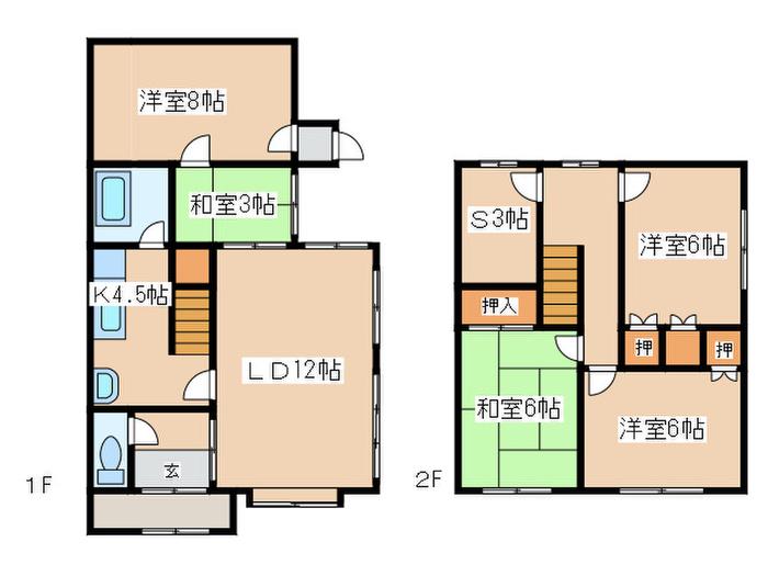 北27条西16丁目(5SLDK/1階)の間取り写真