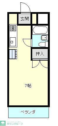 セプテンバー(1K/1階)の間取り写真