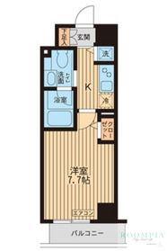 KDXレジデンス入谷(1K/2階)の間取り写真