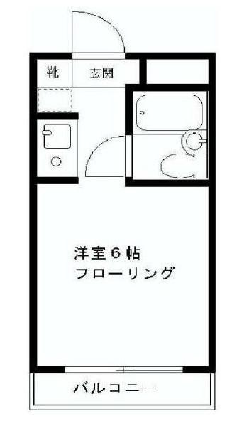 手塚ビル(1K/5階)の間取り写真
