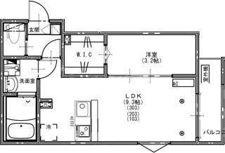 KEIAI RESIDENCE 大和田VI(1LDK/3階)の間取り写真