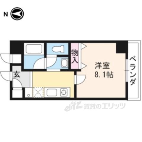 フレグランスKADONO(1K/3階)の間取り写真