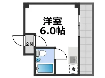 大宝・深江橋CTスクエアー(ワンルーム/4階)の間取り写真