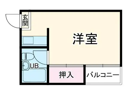ビッグバーンズマンション栄町(ワンルーム/4階)の間取り写真