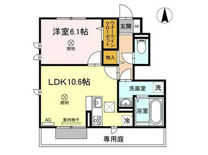 MA MAISON(1LDK/1階)の間取り写真