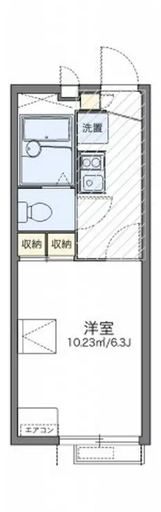 レオパレス姿見 2階階 間取り