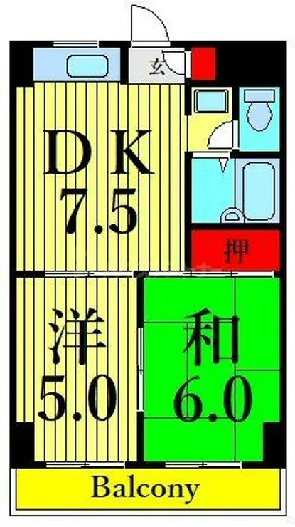 クレセント南千住 4階階 間取り