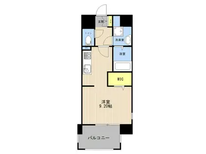 LIBTH新水前寺(ワンルーム/10階)の間取り写真