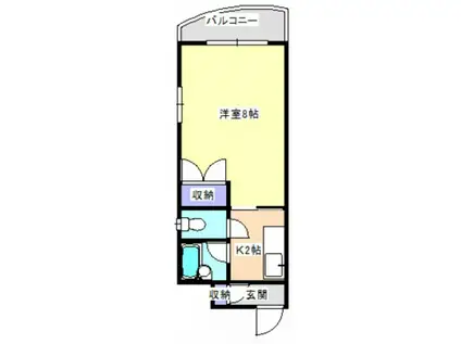 第2イノウエビル(1K/6階)の間取り写真