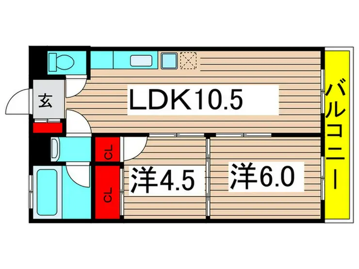 鴨下マンション 4階階 間取り