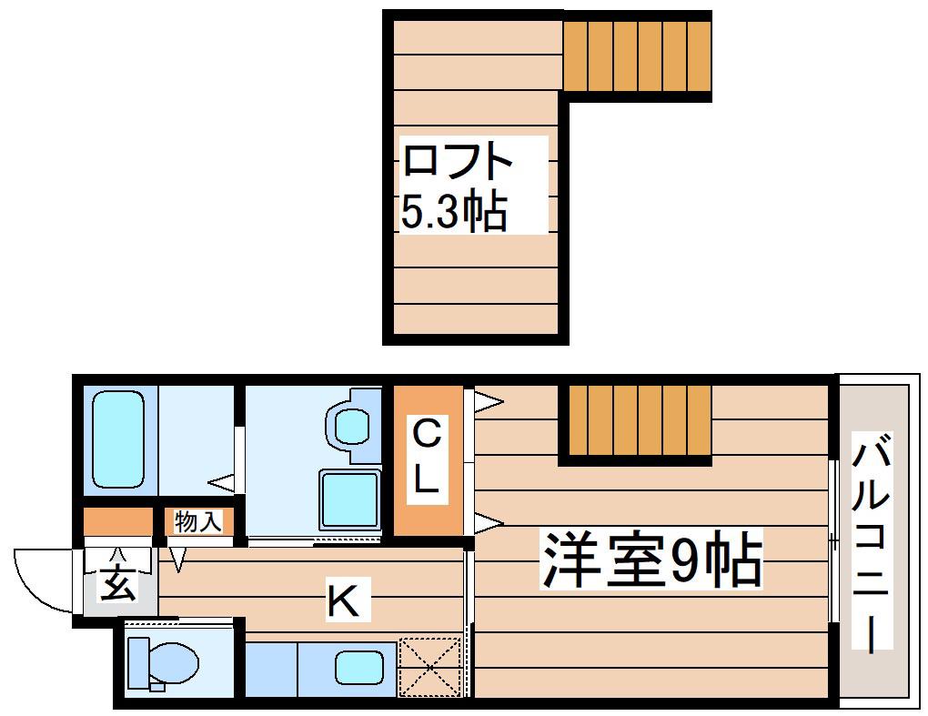 ブランニューY&S(1K/1階)の間取り写真