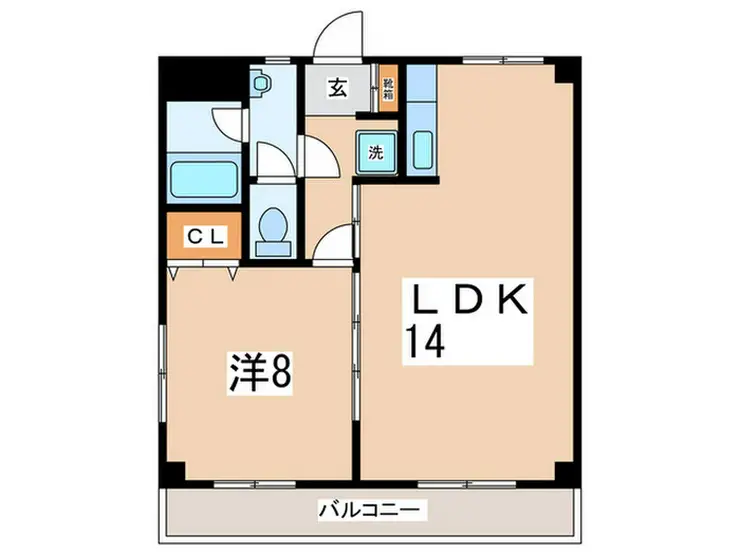 ルミエール北里 4階階 間取り