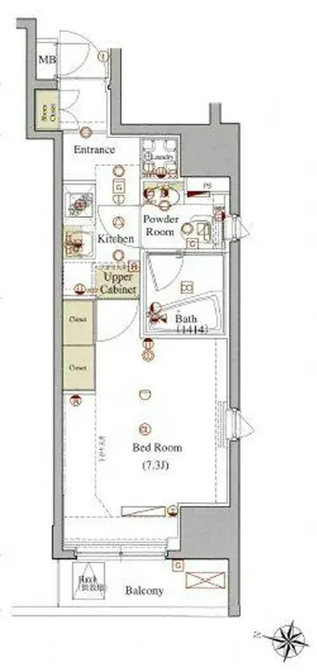 ヴォーガコルテ板橋本町アジールコート 6階階 間取り