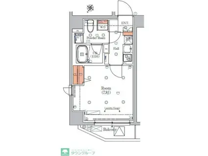 エストゥルースプラス押上(1K/5階)の間取り写真