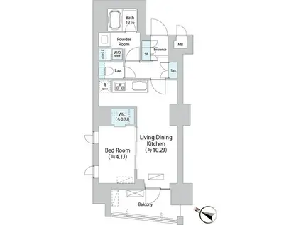 イストワール阿佐ヶ谷(1LDK/5階)の間取り写真