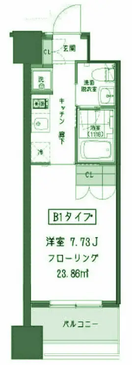 ガーデン蒲田 2階階 間取り