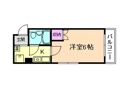 コート神崎川(1K/2階)の間取り写真