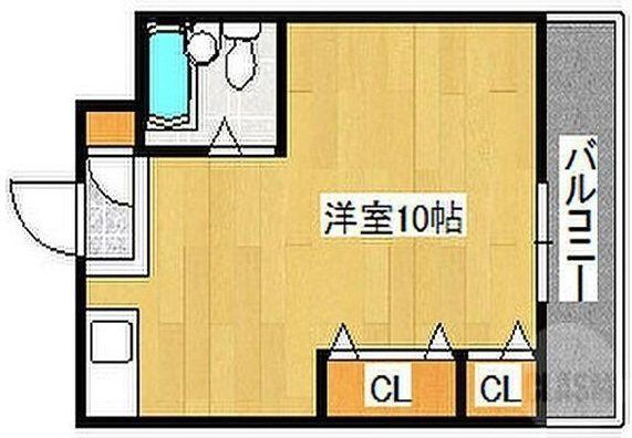 メゾンワールド(ワンルーム/1階)の間取り写真