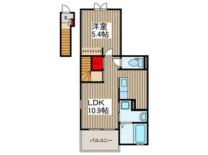 グローヴヒルズ芝I(1LDK/1階)の間取り写真