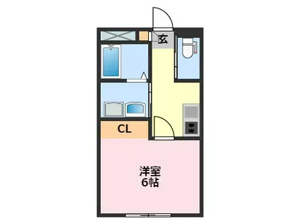 エクセルメゾン高柳(1K/3階)の間取り写真