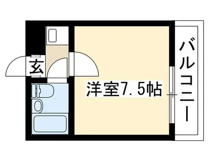 アルカディア御器所(ワンルーム/4階)の間取り写真