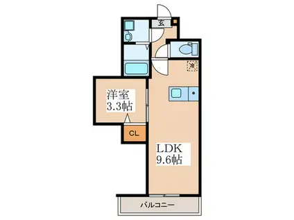 BESTSTAGE羽村市五ノ神4丁目1(1LDK/2階)の間取り写真