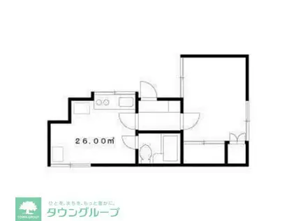 AMハイツ(1DK/2階)の間取り写真