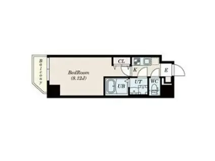 S-FORT桜ノ宮(1K/7階)の間取り写真