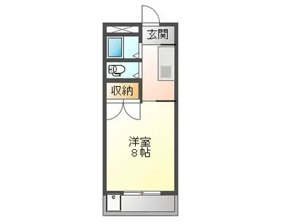 エーダイロイヤルプラザ(1K/1階)の間取り写真