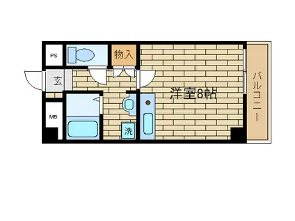 NOUVA-VITA(ワンルーム/2階)の間取り写真