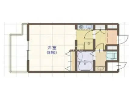 レグルス阿倍野(1K/10階)の間取り写真