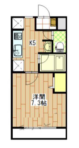 NEXTAGE新橋(1K/3階)の間取り写真