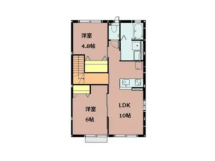 サン・レジデンスIII(2LDK/2階)の間取り写真