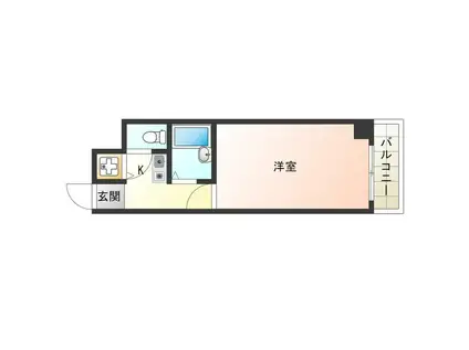 TATディナスティ西本町(1K/9階)の間取り写真