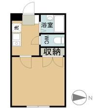 メゾン ルポA(1K/2階)の間取り写真