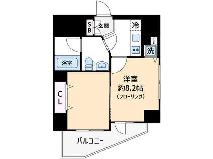 ラグジュアリーアパートメント文京千石01(1K/7階)の間取り写真