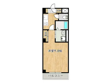 エクセレンス(1K/2階)の間取り写真