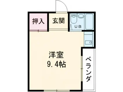 SCビル(ワンルーム/3階)の間取り写真