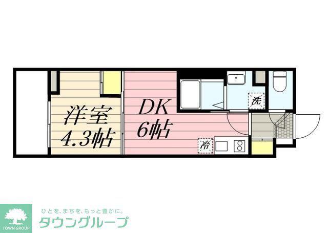 HF西巣鴨レジデンス(1DK/4階)の間取り写真