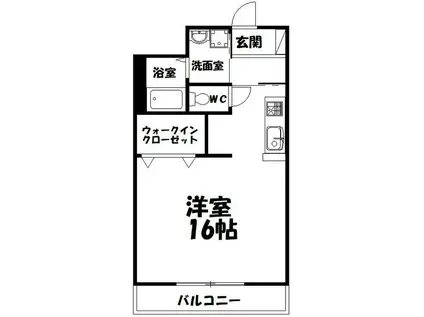 ヴィーブル住吉(ワンルーム/2階)の間取り写真
